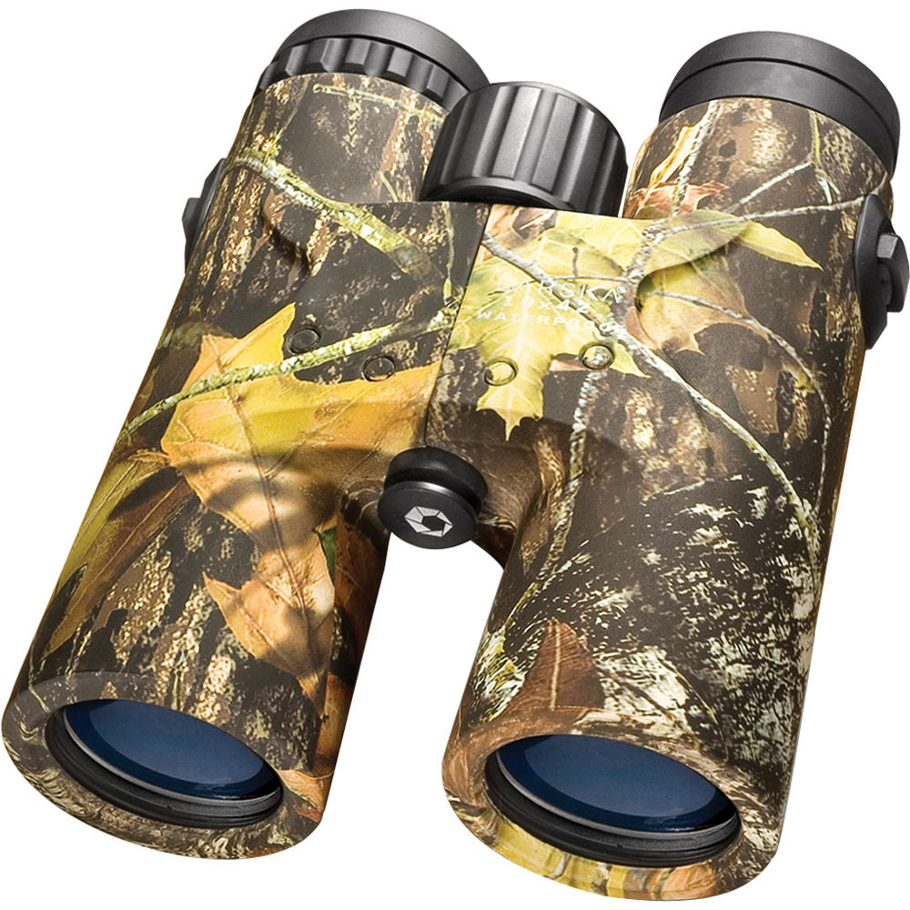 Barska 10x42 WP Blackhawk Fernglas - Mossy Oak Break-Up Tarnung, Bak-4, Blaue Linse AB10458