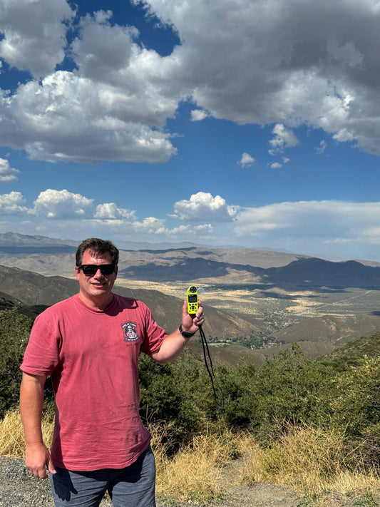 Mike at Julian California with his trusty Kestrel 5500