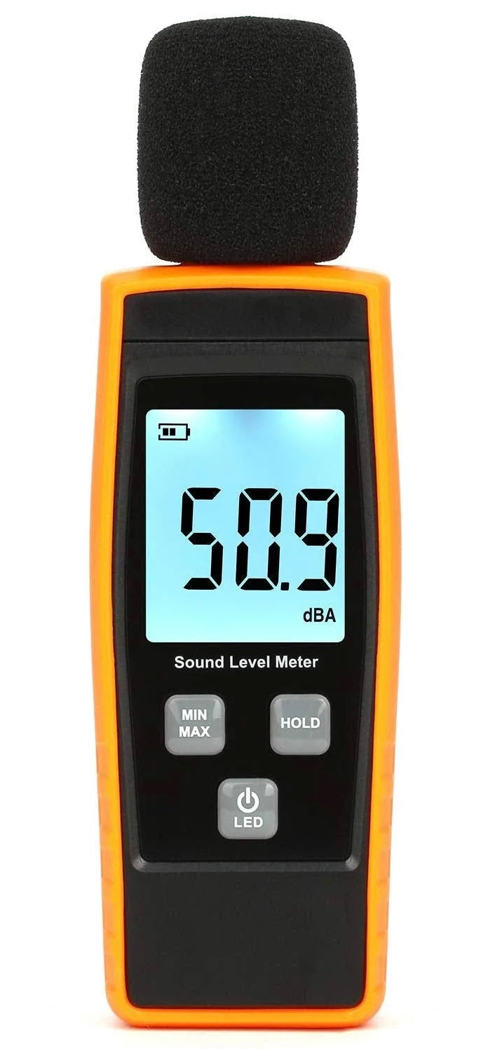 Decibelmeter, Digitale Geluidsniveaumeter met Meetbereik van 30 tot 130 dBA