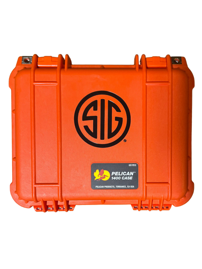 Sig Sauer, ZULU6 Pro Marine, Binóculo, Objetivo de 50 mm, Aumento de 18X, Estabilización Electrónica de Imagen, Acabado Mate, Naranja