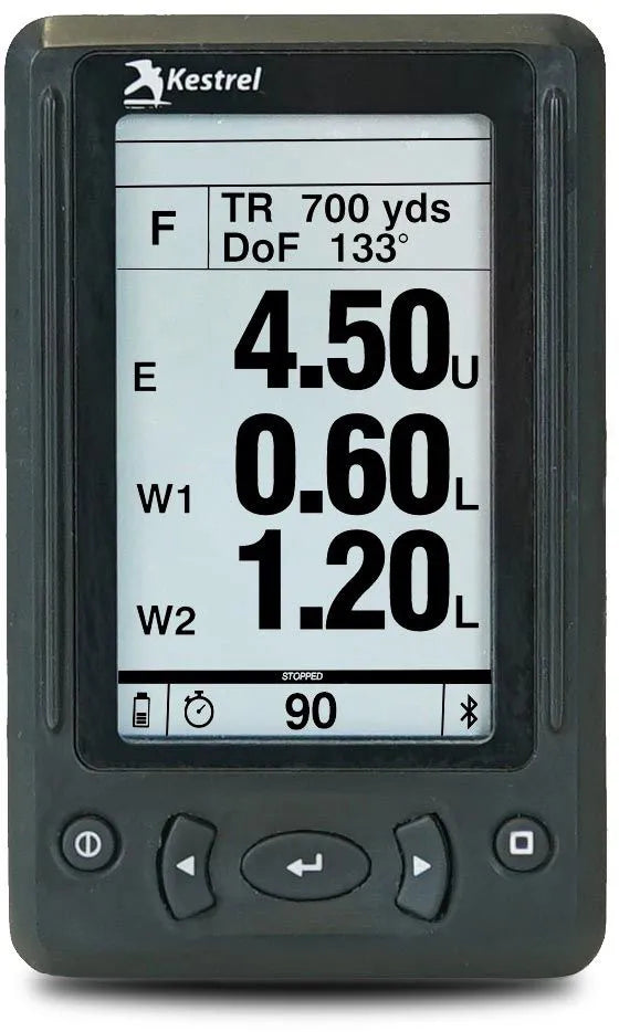 Kestrel HUD дисплей з відображенням інформації на лобовому склі з пультом дистанційного керування для баллистичних вимірювачів серії 5