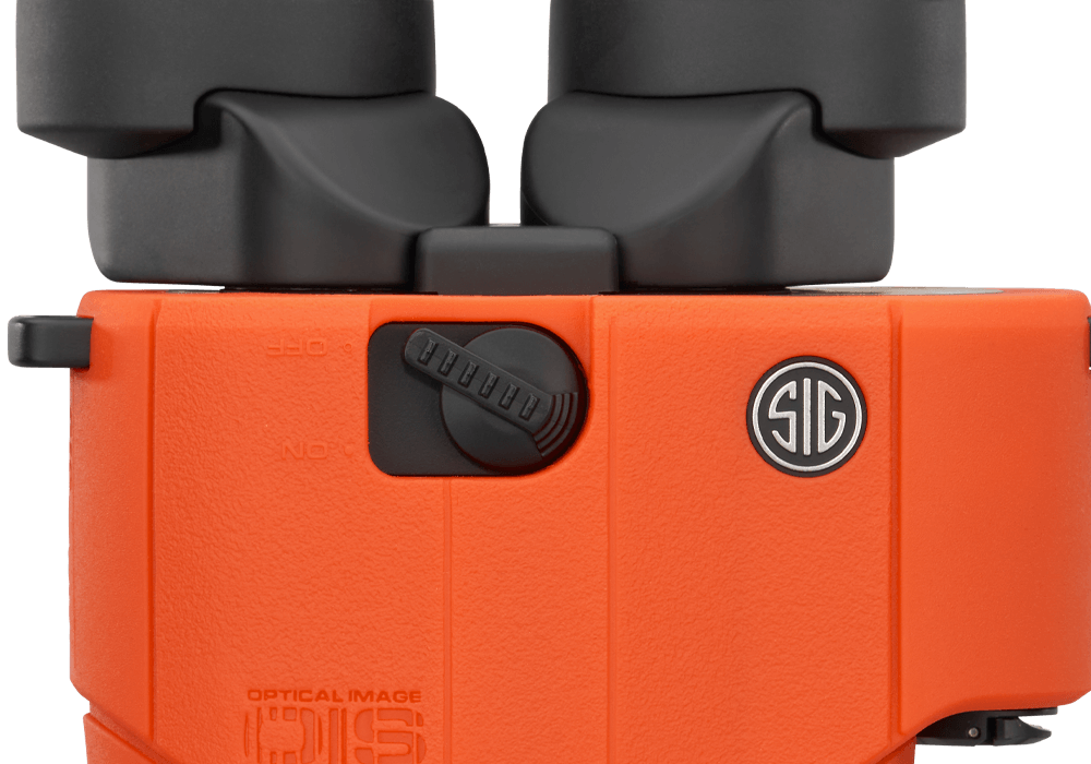 Sig Sauer, jumelles ZULU6 Marine, objectif 30 mm, grossissement 10X, stabilisation électronique de l’image, finition mate, orange
