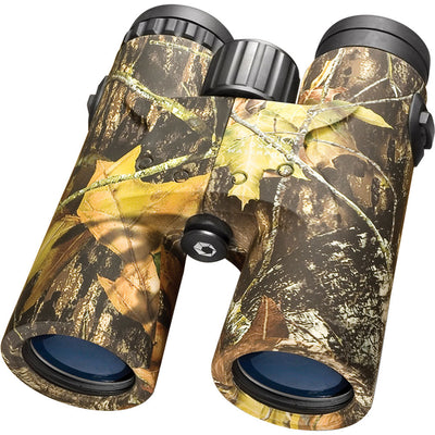 Binóculos Barska 10x42 WP Blackhawk - Camuflagem Mossy Oak Break-Up, Bak-4, Lente Azul AB10458