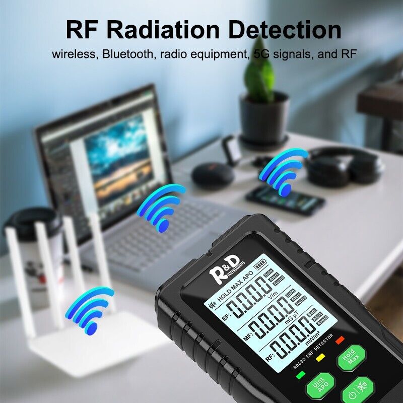 R&D 3 in 1 EMF Meter, EF, MF, RF