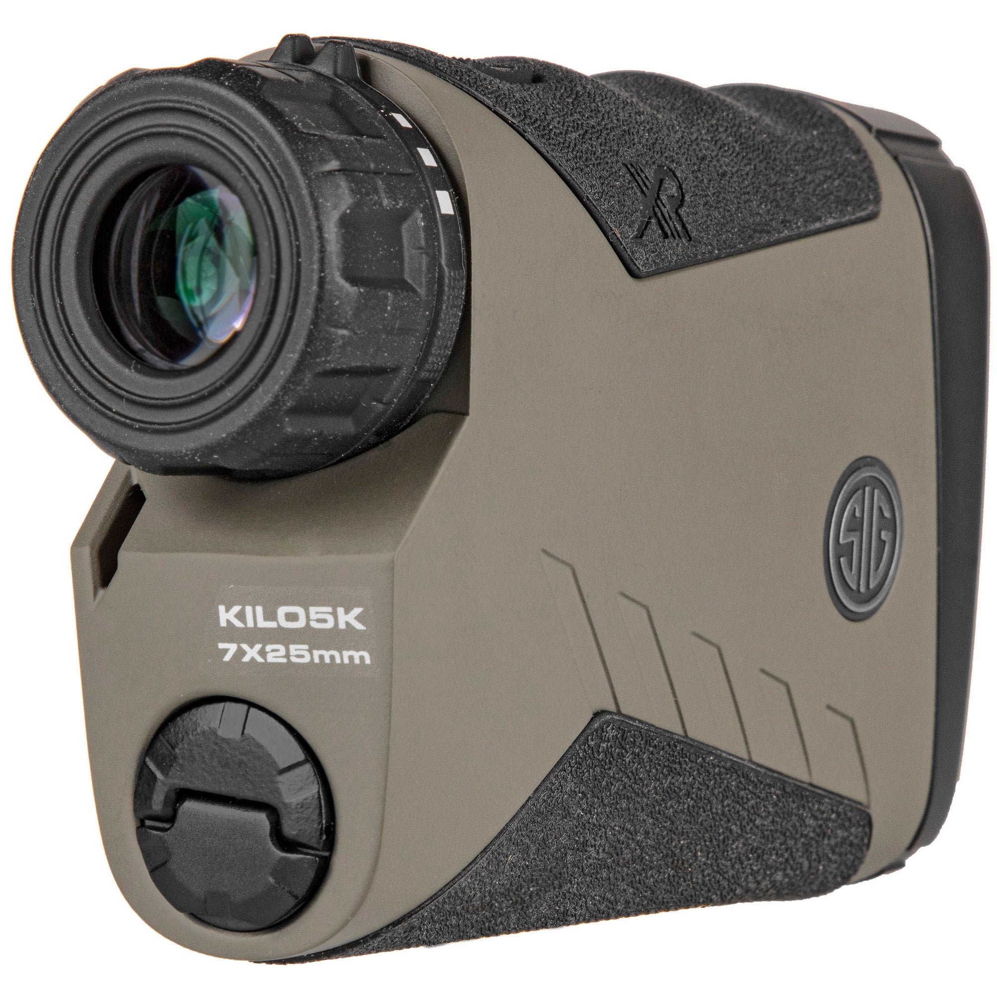 منظار مقياس المسافة أحادي العين Sig Sauer KILO5K HD 7X25مم، بلون الأرض الداكنة المسطحة