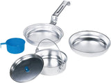 Texsport 5 Buah Peralatan Masak Berkemah Luar Ruangan Aluminium Mess Kit