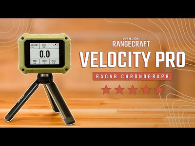ATHLON Rangecraft Velocity PRO Radar Chronograph, 65-5,000FPS, Green and Black
