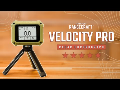 ATHLON Rangecraft Velocity PRO Radar Chronograph, 65-5,000FPS, Green and Black