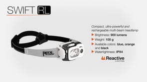 PETZL SWIFT RL Rechargeable with REACTIVE LIGHTING