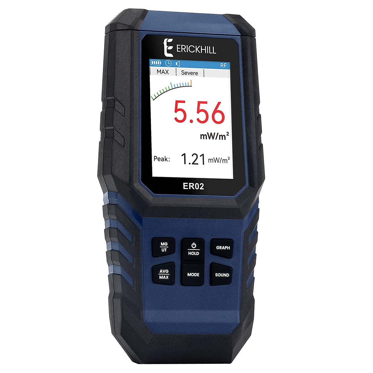 ERICKHILL Hand-held Rechargeable 3 in 1 Digital LCD EMF Detector - ExtremeMeters.com