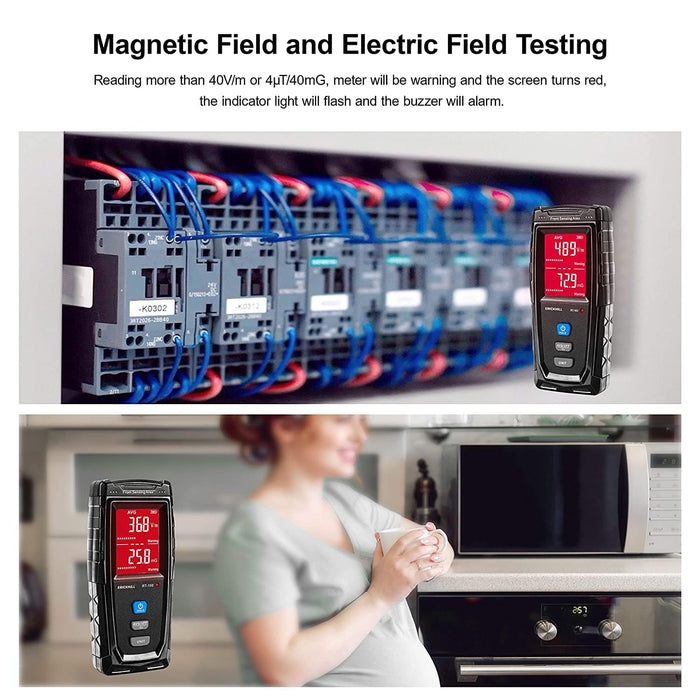 ERICKHILL Hand-held Rechargeable Digital LCD EMF Detector - ExtremeMeters.com