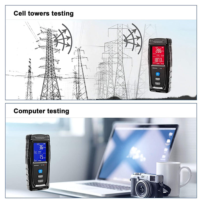 ERICKHILL Hand-held Rechargeable Digital LCD EMF Detector - ExtremeMeters.com
