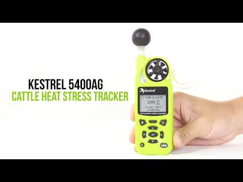 Kestrel 5400AG Rastreador de estrés por calor para ganado con soporte LiNK + paleta