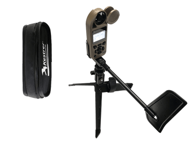 Kestrel Weather Meter Tan / Small Tripod + Vane Mount + Free Case ($765) Kestrel 5700 ELITE Applied Ballistics Weather Meter with Bluetooth LiNK | Desert Tan