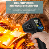 Mestek IR03A Infrared Thermometer Non-contact Temperature Meter Color LCD Screen - ExtremeMeters.com