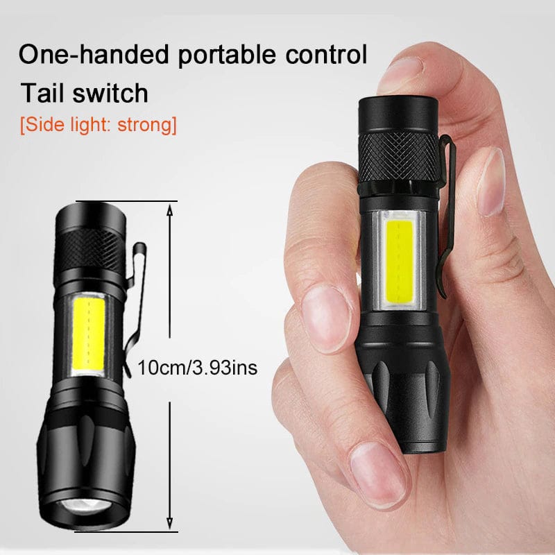 Lampe de poche rechargeable mini torche LED 